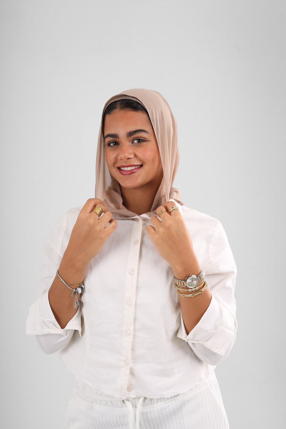Mini tie scarf chiffon
