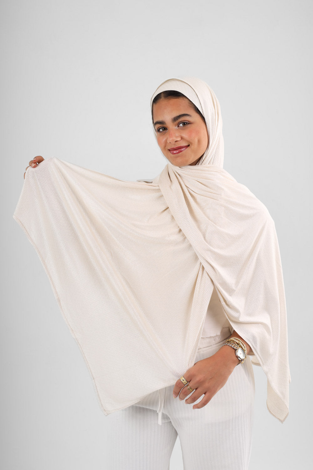 Sparkly Kuwaiti scarf with matching bandana
