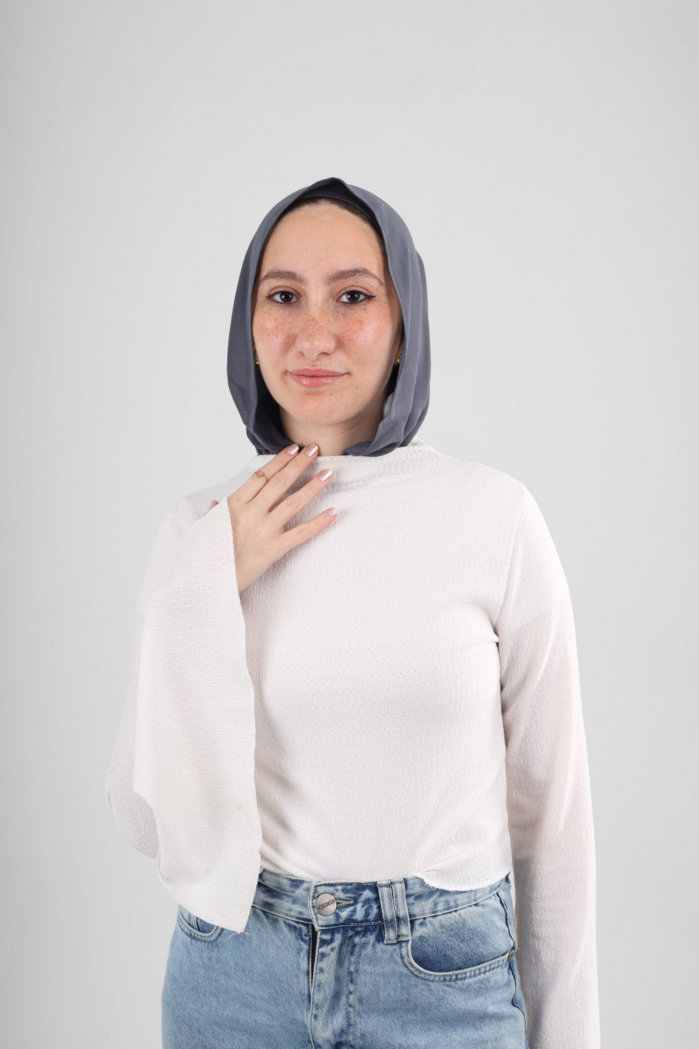 Mini tie scarf chiffon