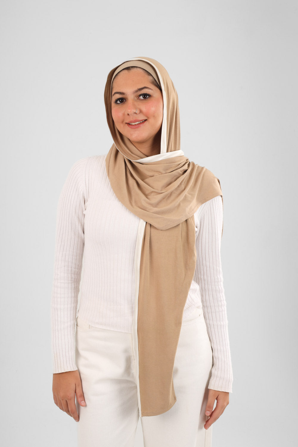 Cap Scarf Cafe and silver