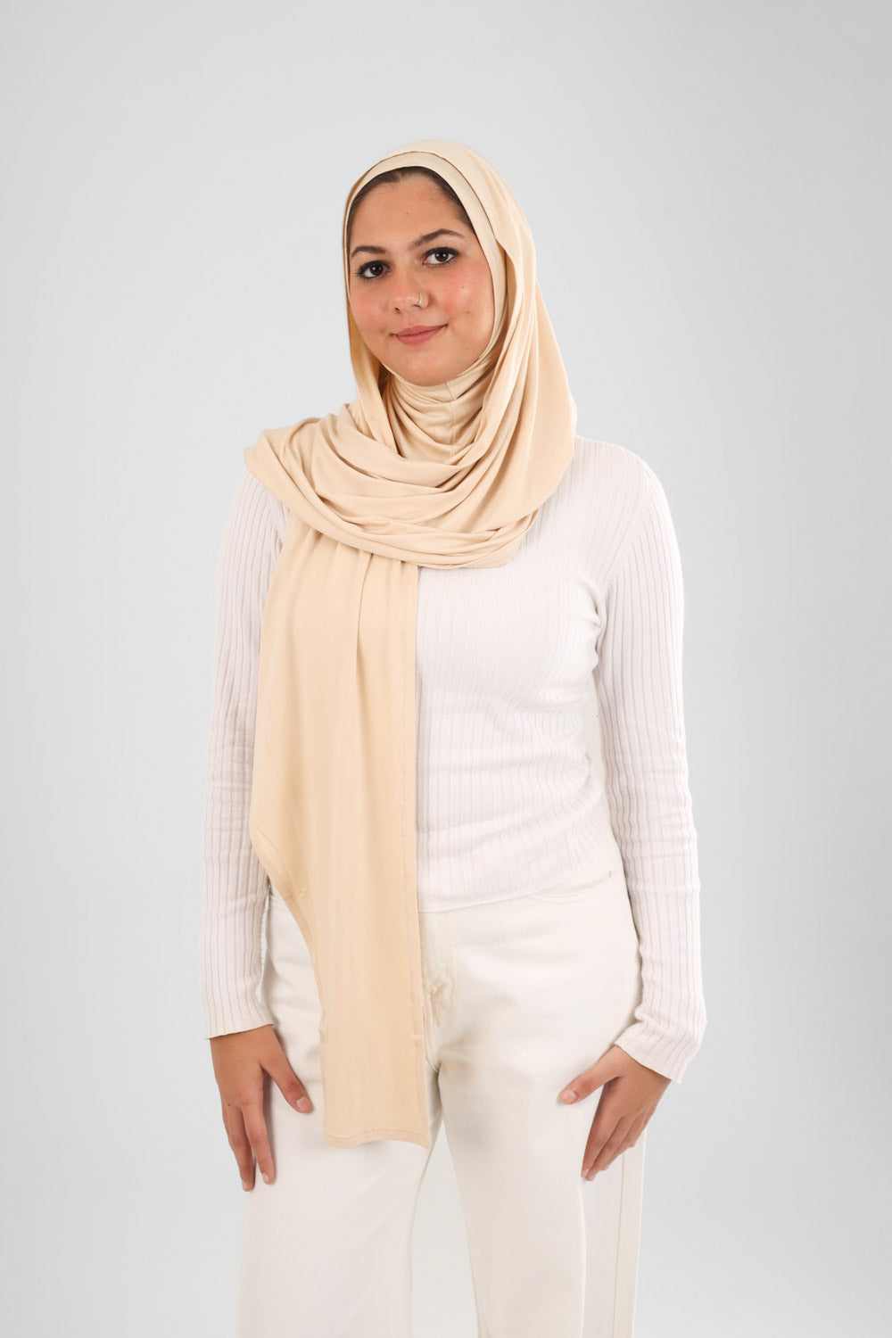 Cap scarf plain colors