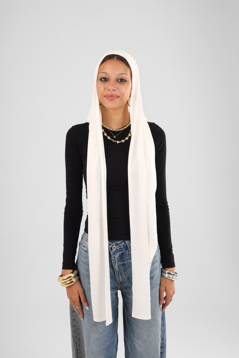 Cap scarf plain colors