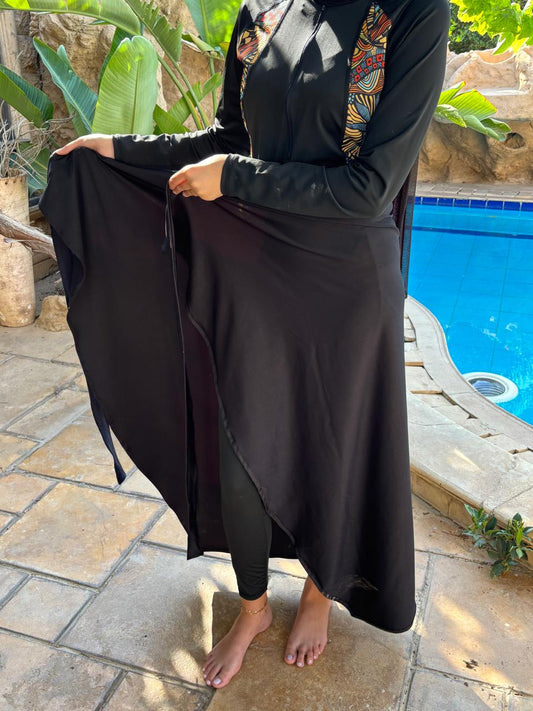 black Beach Cover-Up Wrap