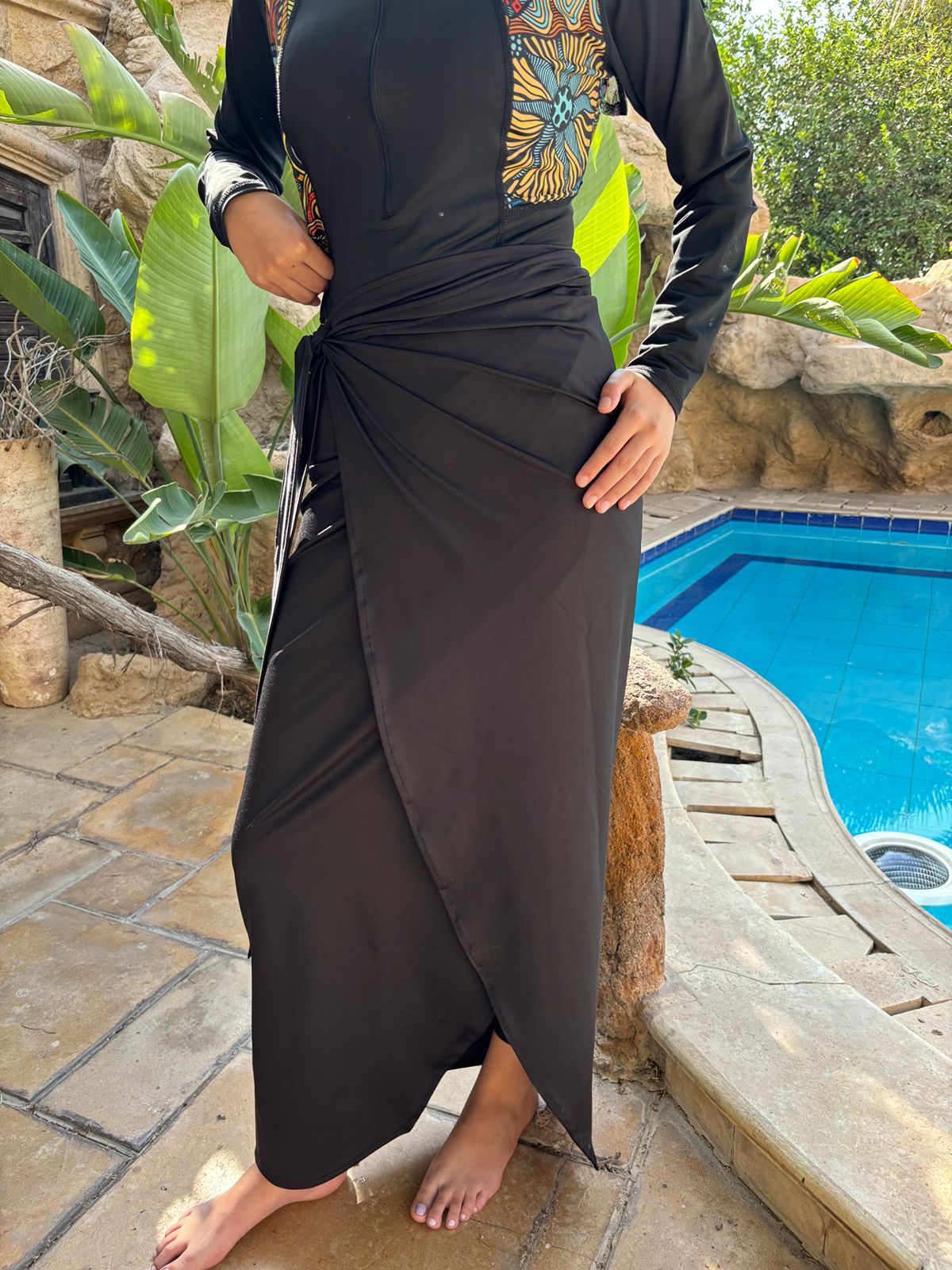 black Beach Cover-Up Wrap