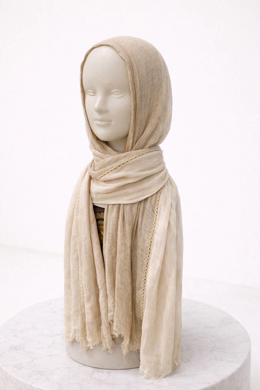 Half and Half Raffled scarf