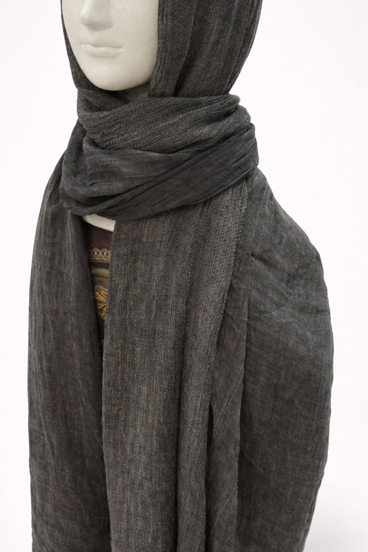 Half raffled and half Rassel Scarf