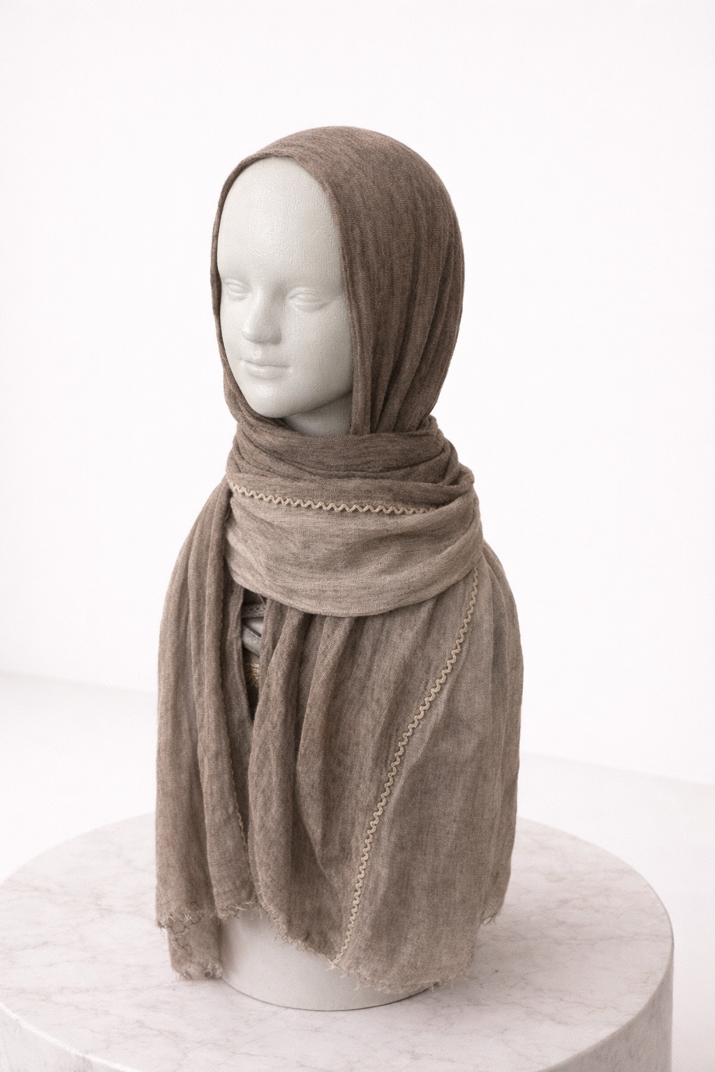 Half and Half Raffled scarf
